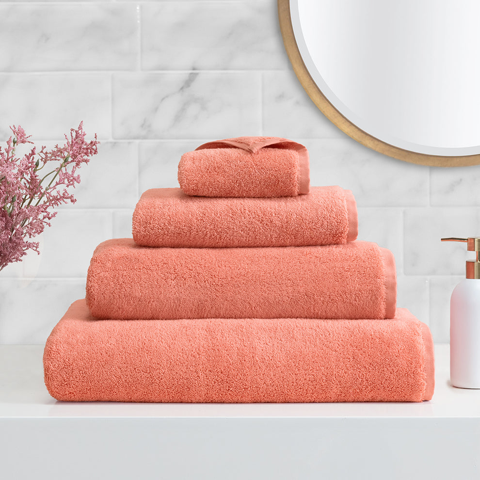 Coral Towel Essentials Bundle (2 Wash + 2 Hand + 2 Bath Towels) – Crane ...