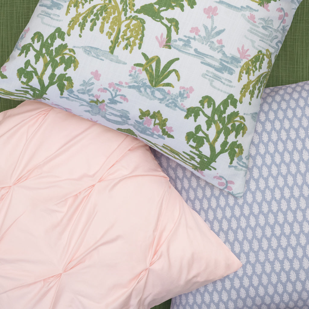 The Pink Pintuck Square Throw Pillow