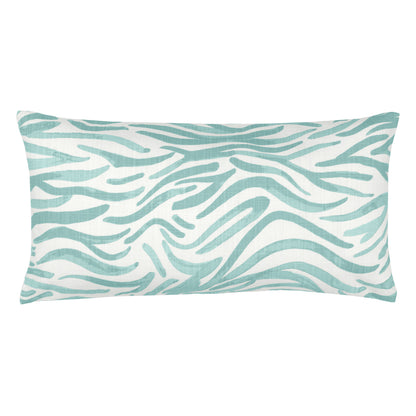 Seafoam Green Watercolor Reef Throw Pillow