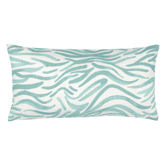 Seafoam Green Watercolor Reef Throw Pillow
