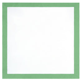 Green Linden Border Euro Sham