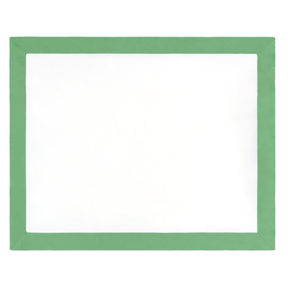 Green Linden Border Euro Sham