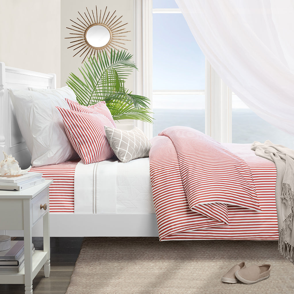 Red Larkin Duvet Cover