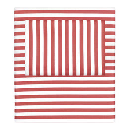 Red Striped Fitted Sheet