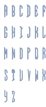 Image of all the letters in Circle