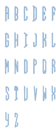 Image of all the letters in Circle