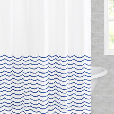 The Sea Waves Shower Curtain