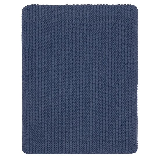 Slate Blue Cozychic Ribbed Throw Blanket main image 1
