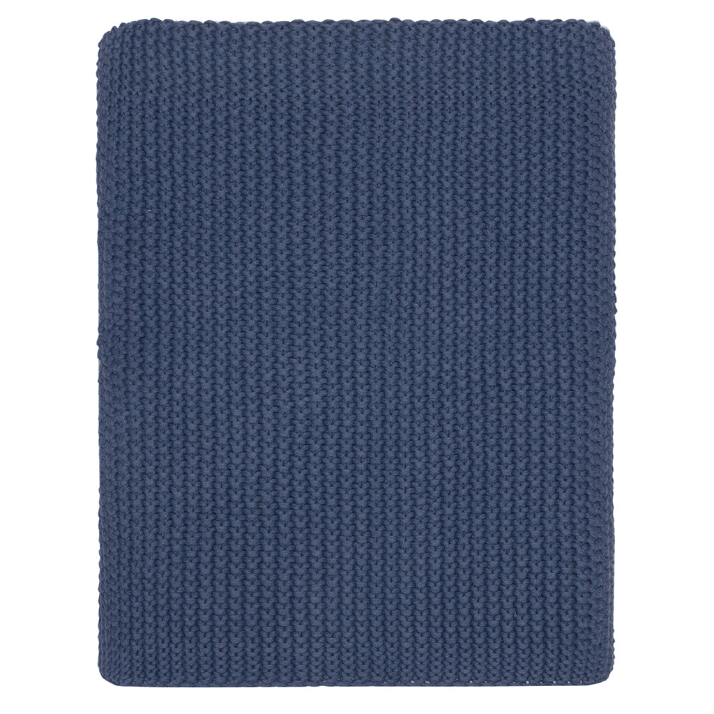 Slate Blue Knotted Throw Blanket | Crane & Canopy