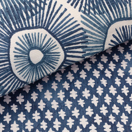 The Navy Sprig Extra Long Lumbar Throw Pillow 
