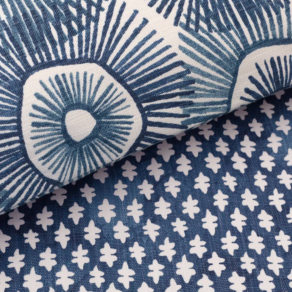 The Navy Sprig Extra Long Lumbar Throw Pillow 
