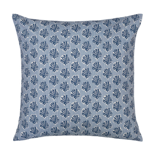 The Blue Marine Reef Square Throw Pillow