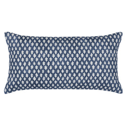 The Navy Sprig Throw Pillow 