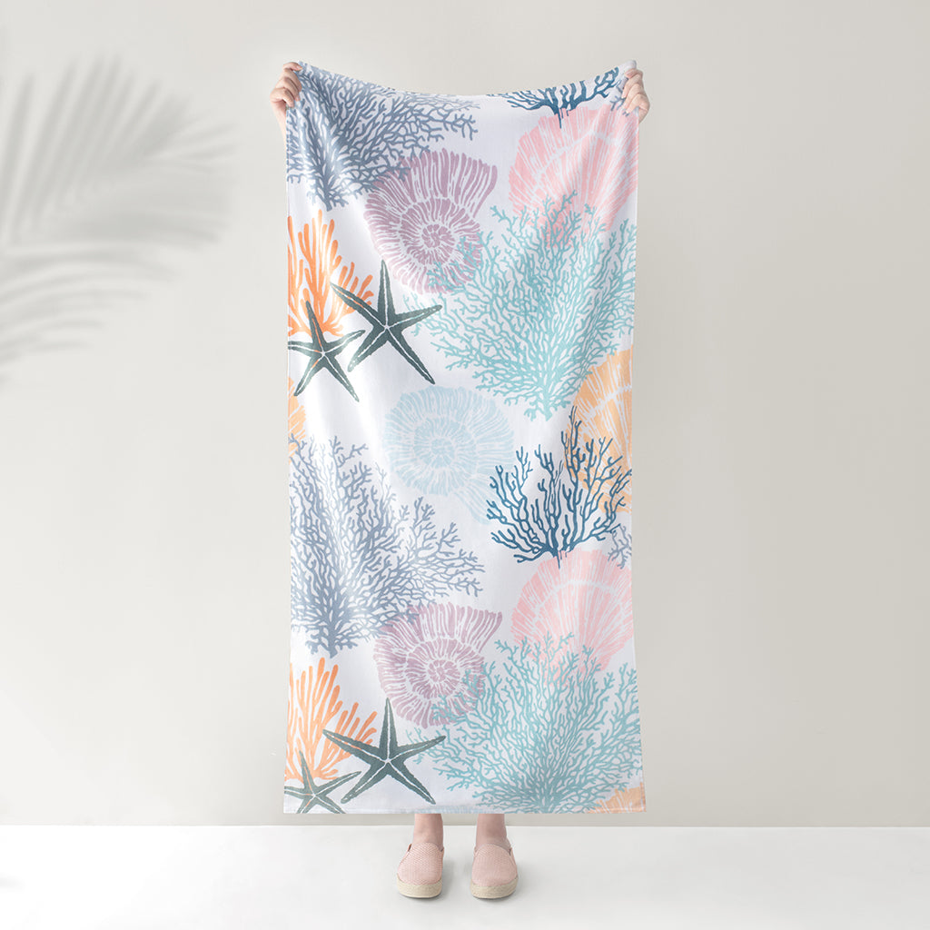 Bedroom inspiration and bedding decor | The Coastal Reef Beach Towel Duvet Cover | Crane and Canopy
