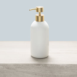 Gold Luna Resin Bath Accessories, Soap/Lotion Pump