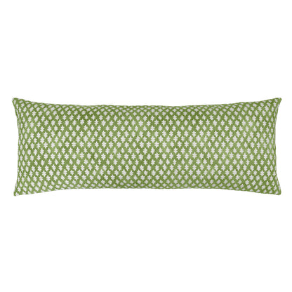 The Green Sprig Extra Long Lumbar Throw Pillow
