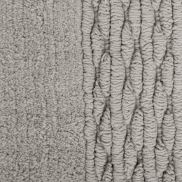 The Grey Shoreline Weave Bath Mat