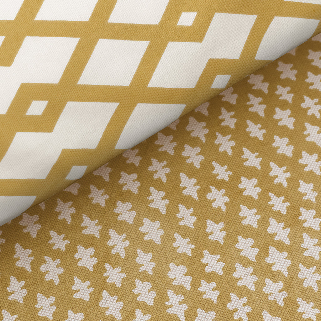 The Mustard Yellow Sprig Throw Pillow