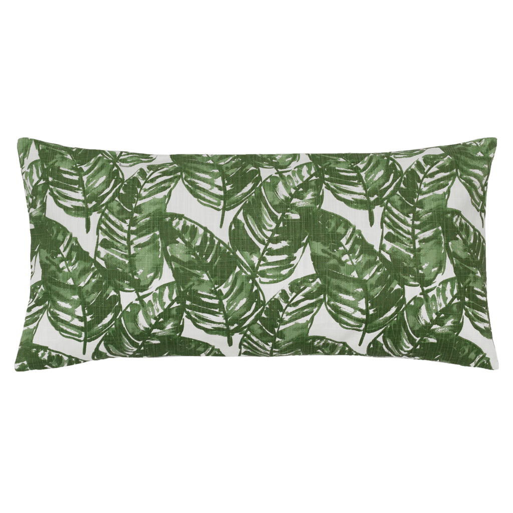 Bedroom inspiration and bedding decor | The White Tropics Palm Leaf Throw Pillow Duvet Cover | Crane and Canopy