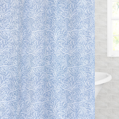 Wilder Cornflower Blue Shower Curtain
