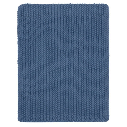 Blue Knotted Throw Blanket