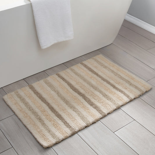 The Dune Striped Bath Mat