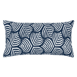 The Navy Modern Shells Throw Pillow 