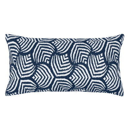 The Navy Modern Shells Throw Pillow
