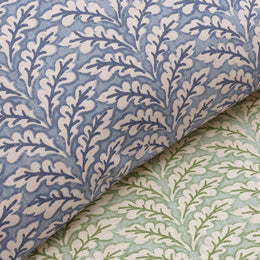 The Blue Sea Fern Square Throw Pillow
