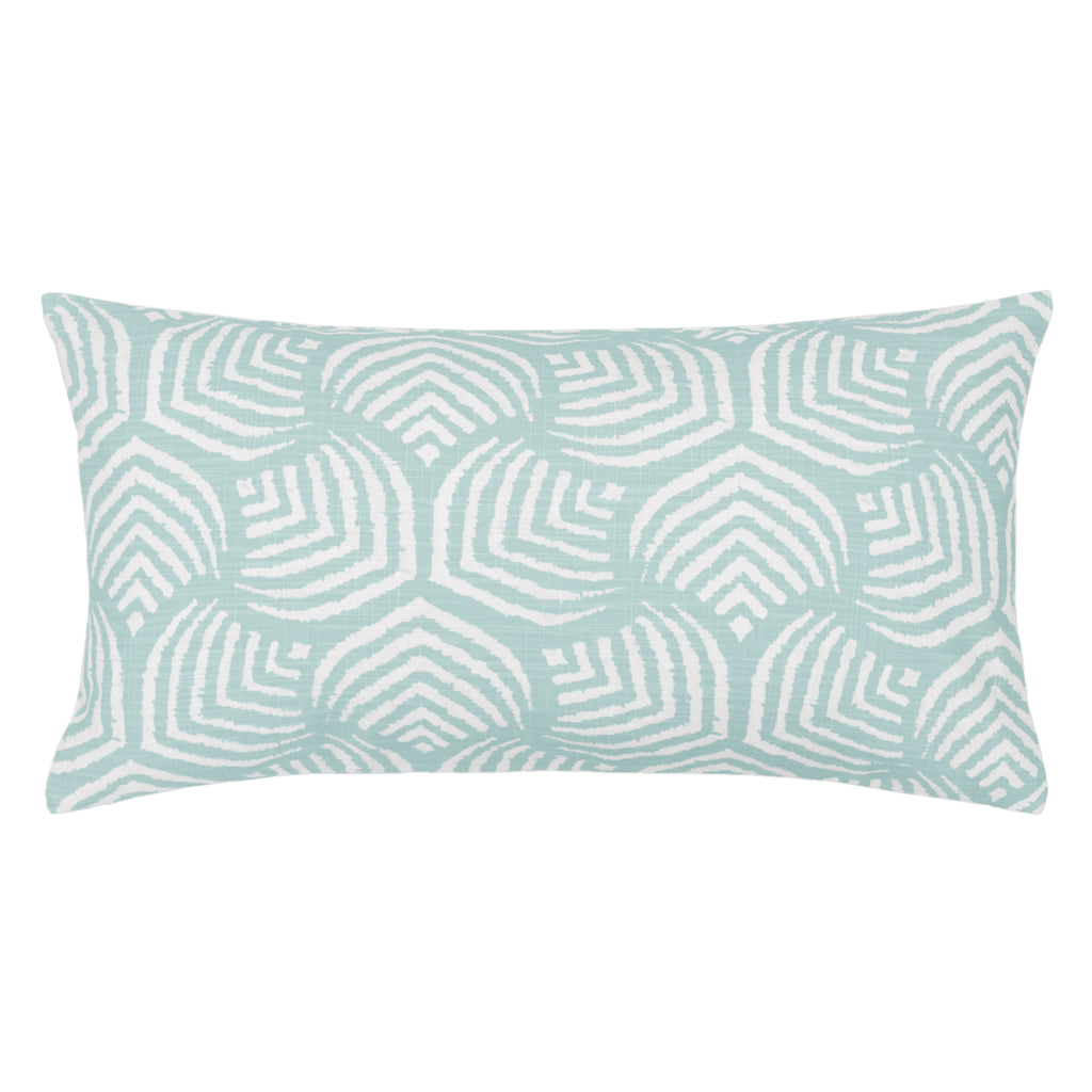 The Seafoam Green Modern Shells Throw Pillow