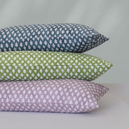 The Navy Sprig Extra Long Lumbar Throw Pillow 