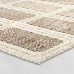 The Monroe Geometric Tile Loomed Rug