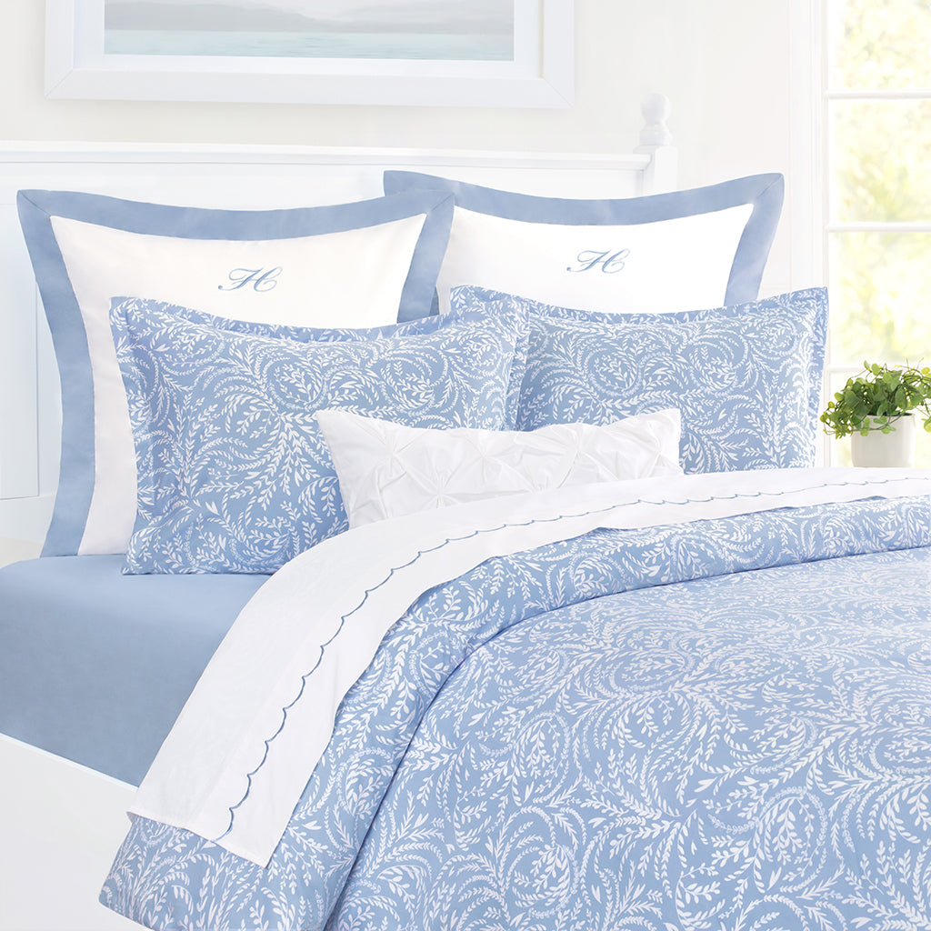 Bedroom inspiration and bedding decor | Wilder Cornflower Blue Duvet Cover Duvet Cover | Crane and Canopy