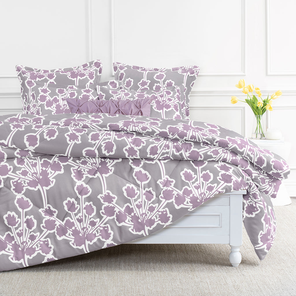Bedroom inspiration and bedding decor | Ashbury Lilac Comforter Duvet Cover | Crane and Canopy