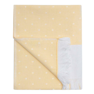 Yellow Dot Fouta Bath Sheet