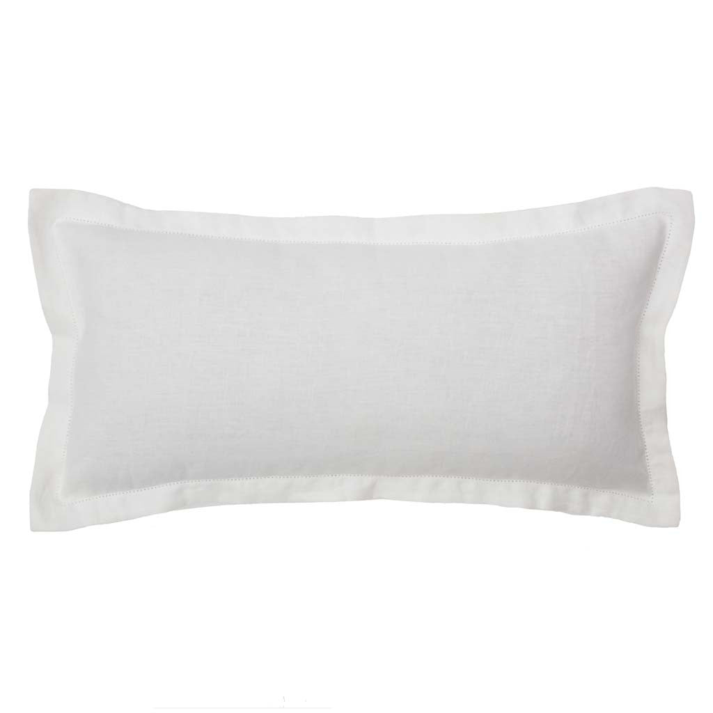 Bedroom inspiration and bedding decor | Lane White Belgian Linen Throw Pillow Duvet Cover | Crane and Canopy