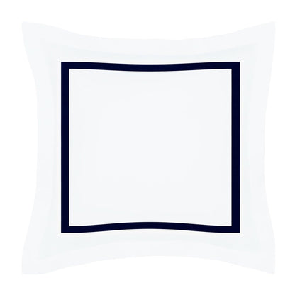 Bella Midnight Framed Percale Euro Sham