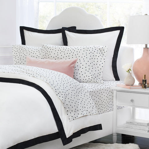Black and White Polka Dots Pillowcase Pair Crane Canopy