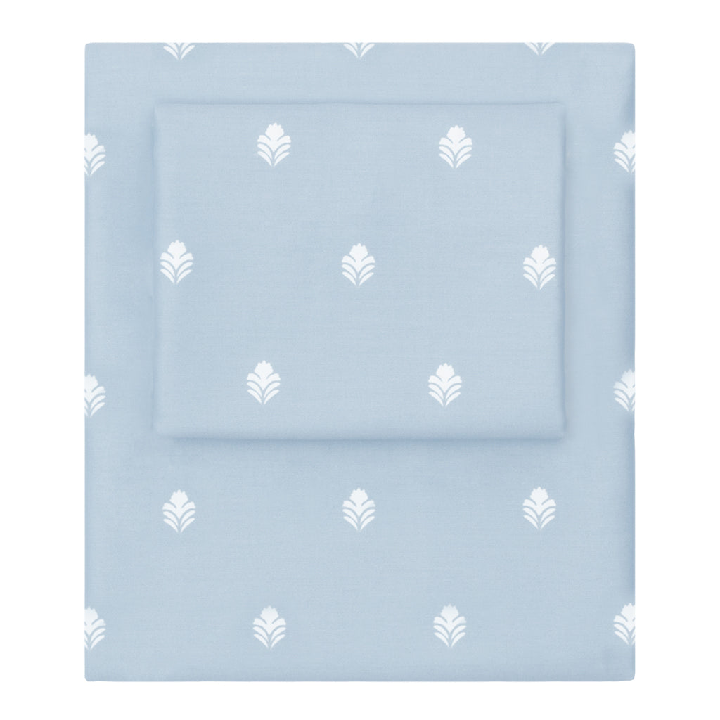 Bedroom inspiration and bedding decor | Blue Flora Sheet Set 2 (Fitted & Pillow Cases)s | Crane and Canopy