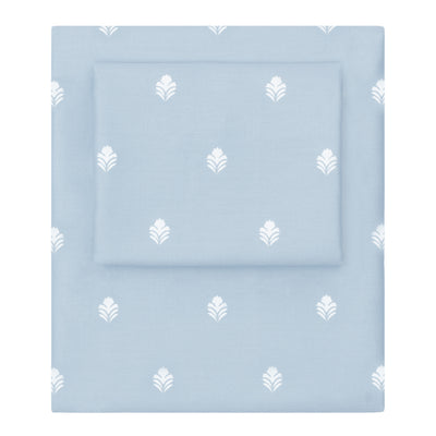Blue Flora Sheet Set 2 (Fitted & Pillow Cases)
