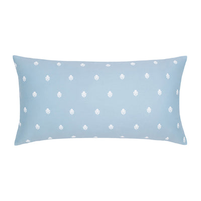 Blue Flora Throw Pillow