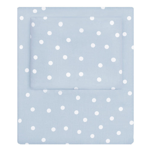French Blue Polka Dots Pillowcase Pair