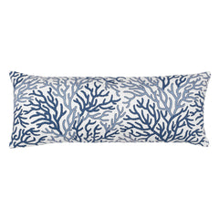 The French Blue Diamonds Extra Long Lumbar Throw Pillow-14 x 36