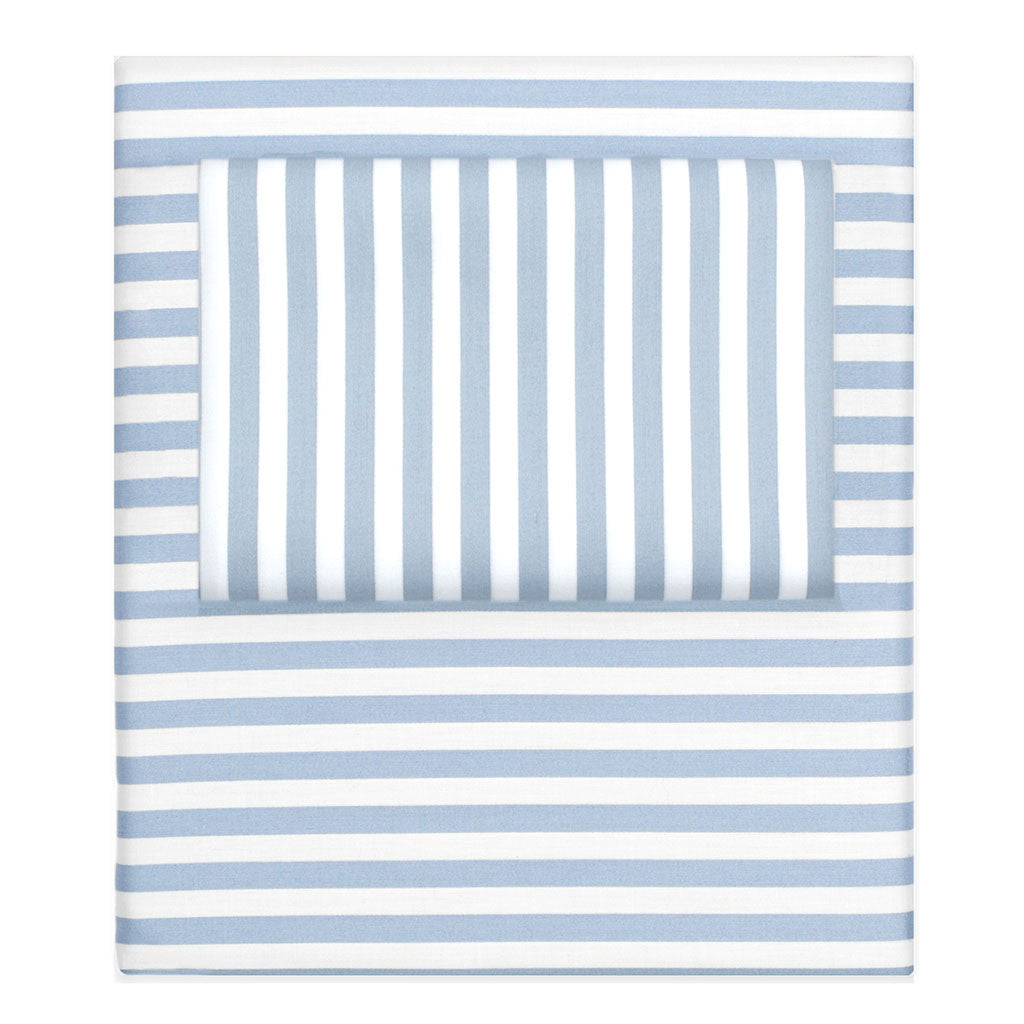 Bedroom inspiration and bedding decor | French Blue Striped Sheet Set 2 (Fitted & Pillow Cases)s | Crane and Canopy