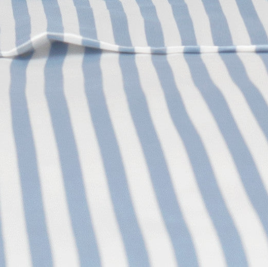 Bedroom inspiration and bedding decor | French Blue Striped Flat Sheets | Crane and Canopy