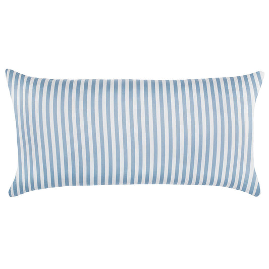 The French Blue Striped Throw Pillow