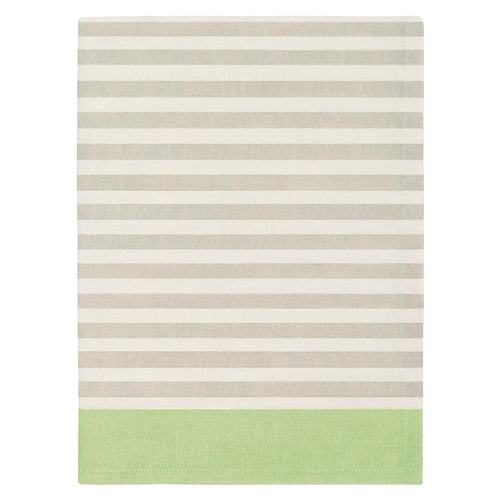 Border Stripe Beige and Green Tea TowelÂ Â 
