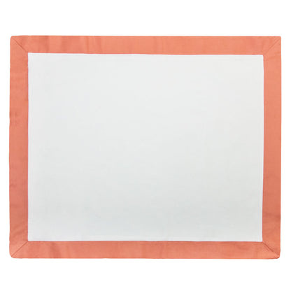 Apricot Linden Border Sham Pair