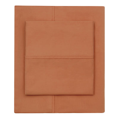 Burnt Orange 400 Thread Count Sheet Set (Fitted, Flat, & Pillow Cases)