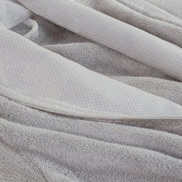 Light Grey Plush Cotton Bathrobe